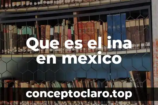 Que es la bandera de mexico y su historia 4 Que es el ina en mexico