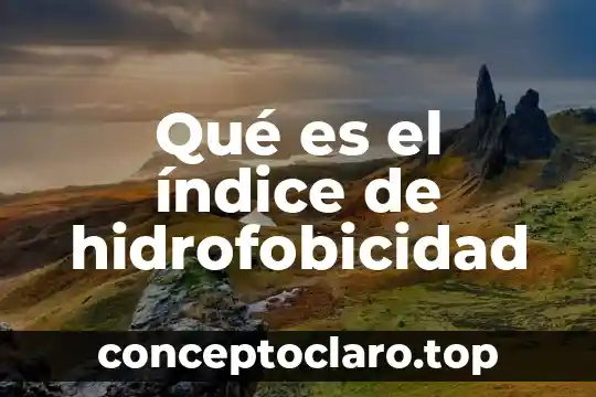 Que es el indice de creatinina talla 3 Qué es el índice de hidrofobicidad
