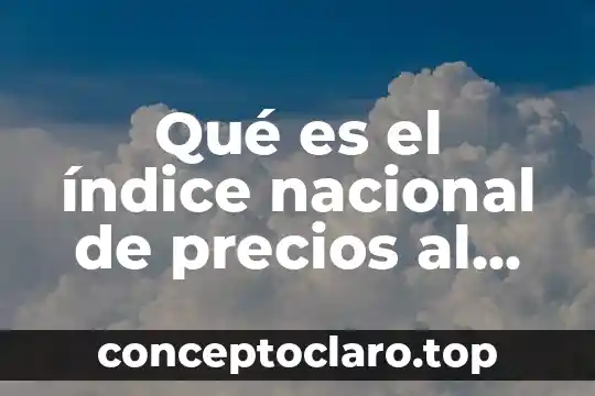 Qué es el índice nacional de precios al consumidor 2017