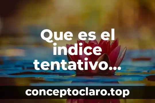 Que es el indice de maldad 3 Que es el indice tentativo dentro de una investigacion
