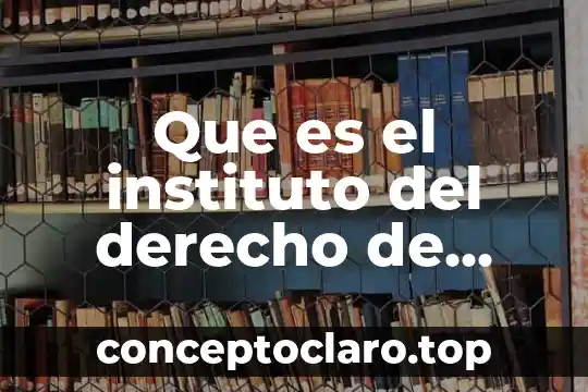 Que es el instituto del derecho de autor
