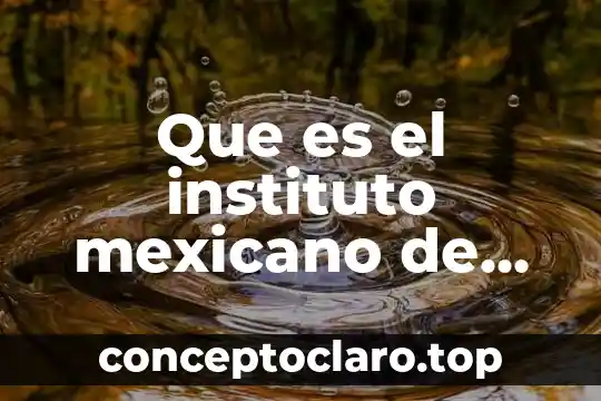 Que es el instituto mexicano de normalizacion