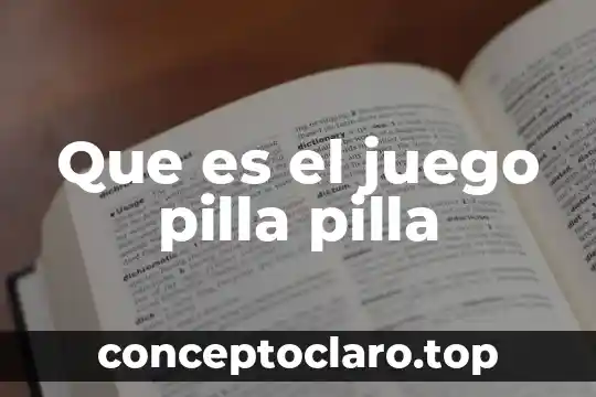 Que es el juego pilla pilla