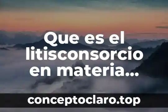 Que es un echo procesal y acto procesal 5 Que es el litisconsorcio en materia procesal