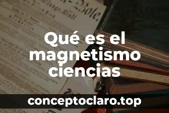 Qué es el magnetismo ciencias