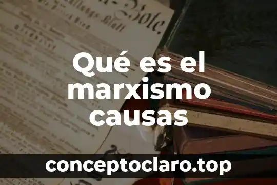 Qué es el marxismo causas