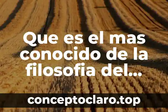 Que es el mas conocido de la filosofia del dialogo