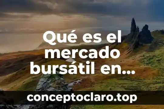 Qué es el mercado bursátil en Colombia
