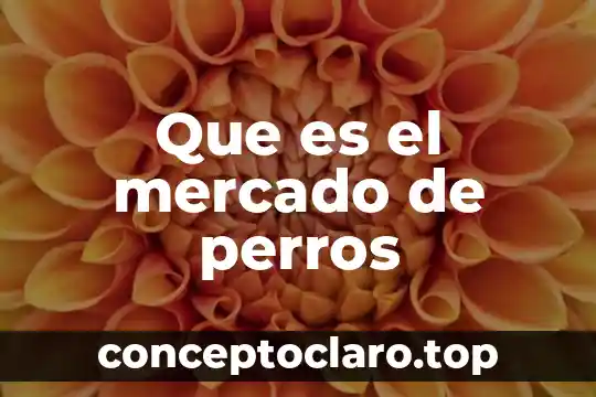 Que es el mercado de perros