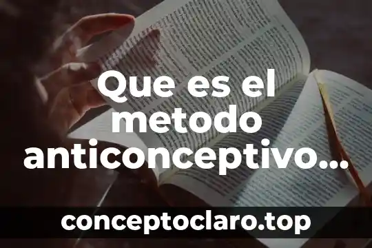 Que es el metodo anticonceptivo de la esponja