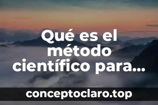 Que es la tiplogia nombre cientifico 7 Qué es el método científico para felipe pardinas