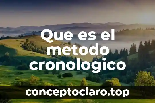 Que es el metodo de las diagonales 4 Que es el metodo cronologico