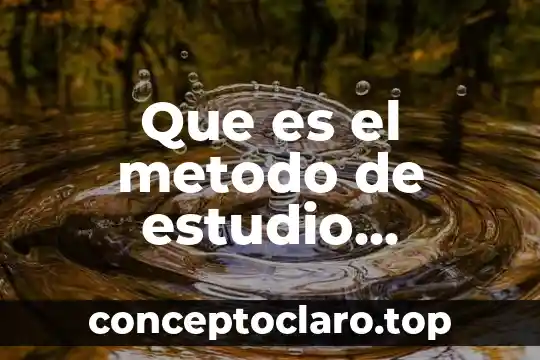 Que es el metodo de estudio comparativo