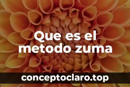 Que es el metodo zuma