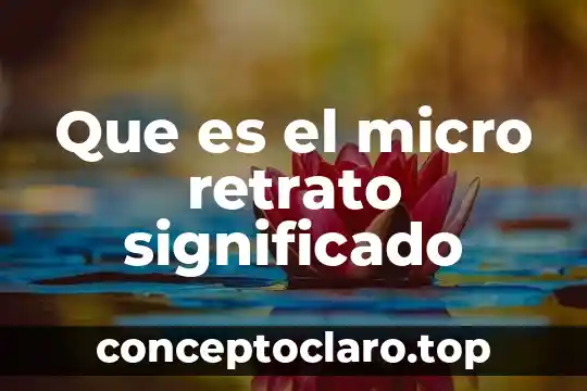 Qué es ateneo significado 6 Que es el micro retrato significado