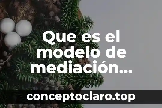 Qué es un modelo de un artículo de una tienda 6 Que es el modelo de mediación transformativa