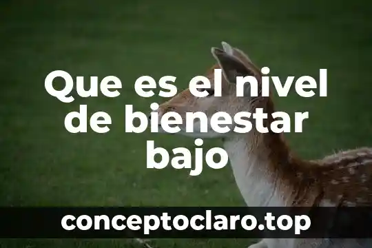 Mantiene el nivel de azúcar en la sangre que es 3 Que es el nivel de bienestar bajo