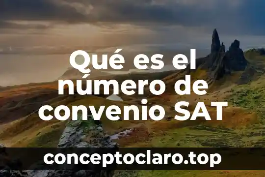 Que es el ensayo cultura 3 Qué es el número de convenio SAT
