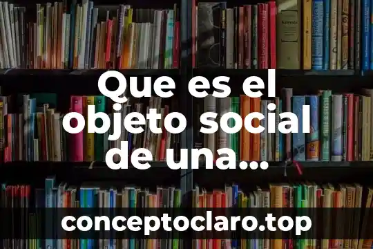 Sociedad anónima por qué es útil 6 Que es el objeto social de una sociedad anonima