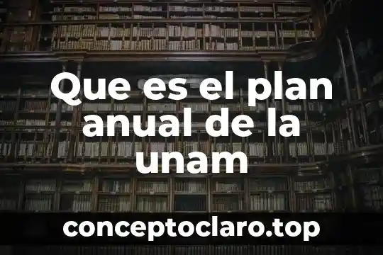 Que es el periodo inter anual 5 Que es el plan anual de la unam