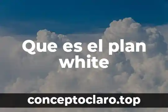 Que es el plan white