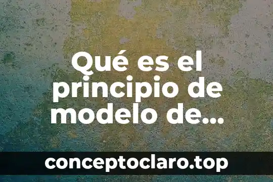 Qué es el principio de modelo de Bohr