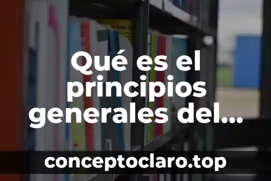 Qué es la electricidad estática principios 7 Qué es el principios generales del comercio