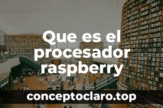 Que es el procesador raspberry