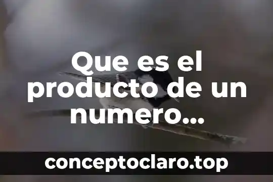 Que es el numero de siac 5 Que es el producto de un numero ejemplos