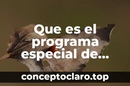 Que es el programa especial de cultura y arte