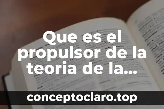 Que es el propulsor de la teoria de la discontinuidad
