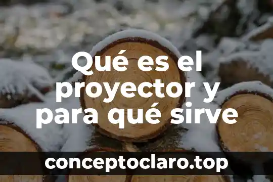 Qué es el proyector y para qué sirve