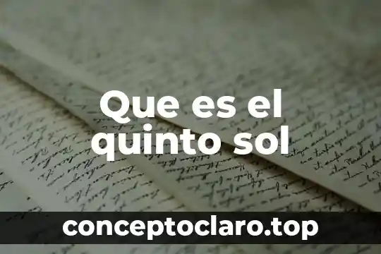 Que es merca industrial ejemplos 7 Que es el quinto sol