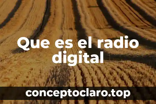Que es el efecto de cross en radio 6 Que es el radio digital