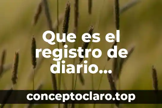 Que es el registro de diario continental