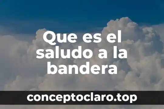 Vitrocerámica que es compuesto 4 Que es el saludo a la bandera
