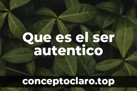 Que es ser de provincia 4 Que es el ser autentico