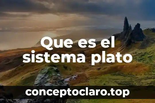 Que es el sistema plato