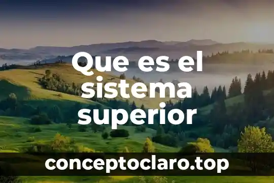 Que es el sistema superior