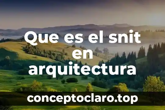 Que es una reminiscencia cultural 8 Que es el snit en arquitectura