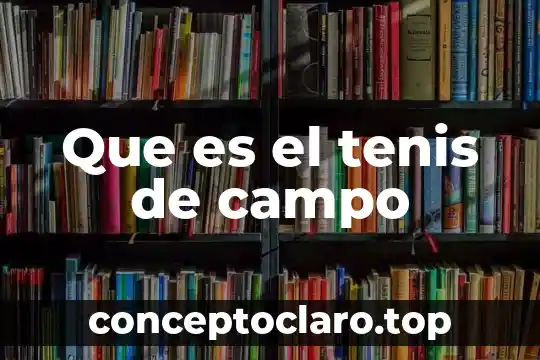 Nombre de la marca que es una x en tenis 4 Que es el tenis de campo