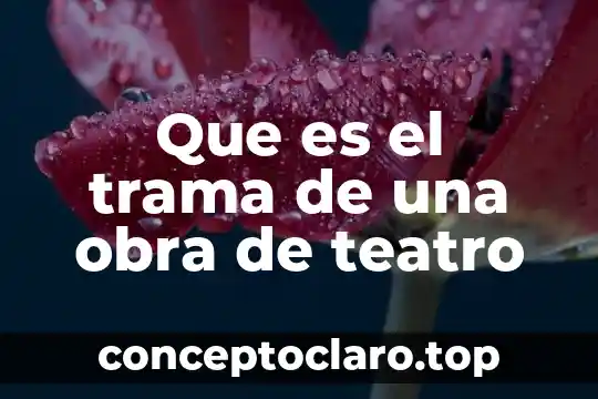 Que es el trama de una obra de teatro
