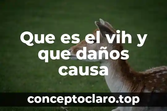 Que es el vih y que daños causa
