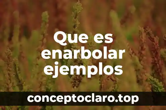 Que es enarbolar ejemplos