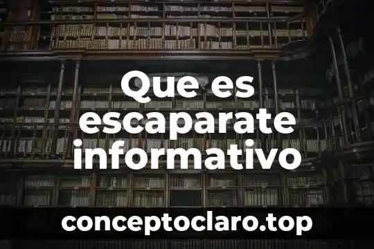 Que es un texto informativo la feria 4 Que es escaparate informativo