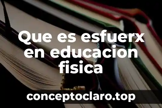 Que es la fisica definicion concepto 5 Que es esfuerx en educacion fisica