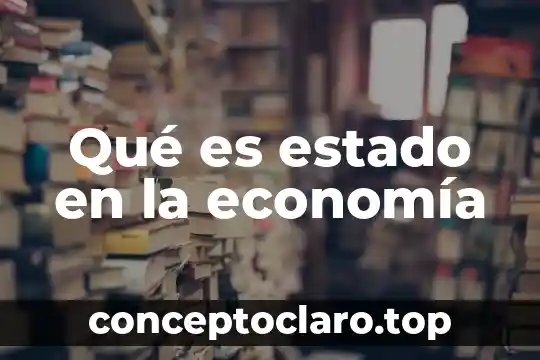 Qué es estado en la economía