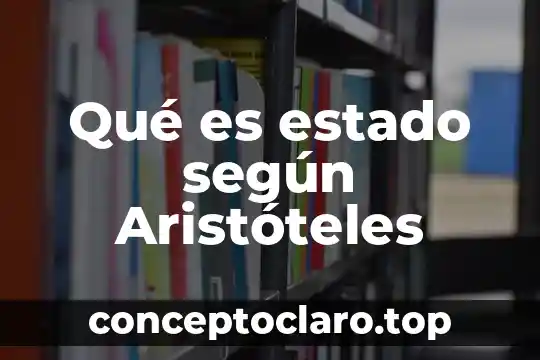 Qué es estado según Aristóteles