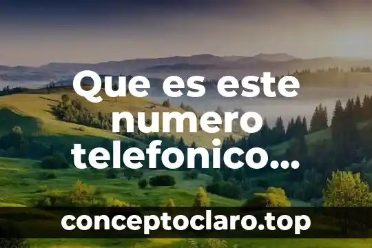 Que es un numero compuesto yahoo 6 Que es este numero telefonico 5575919056