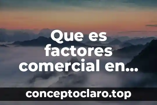 Software estadístico que es usado por las empresas 6 Que es factores comercial en las empresas